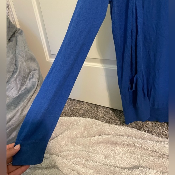 Blue Buttoned Cardigan - Picture 4 of 7